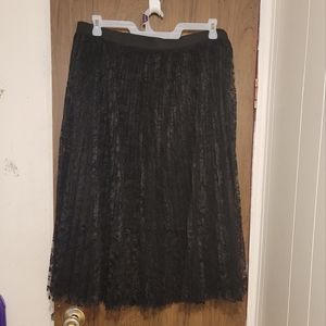 6th & LN Lined Lace Skirt